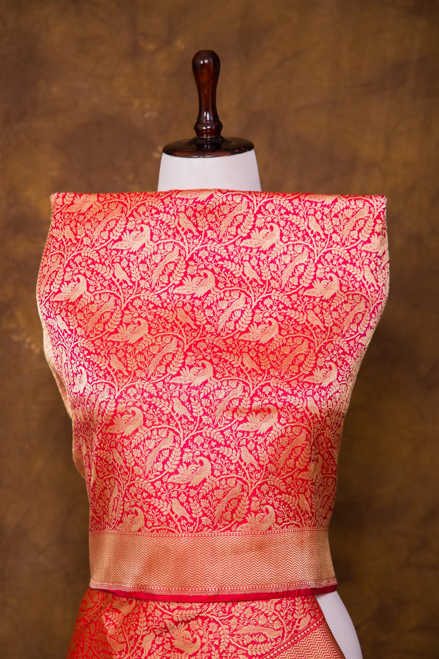 Pink  Katan Pure Silk Dupatta - Panaya