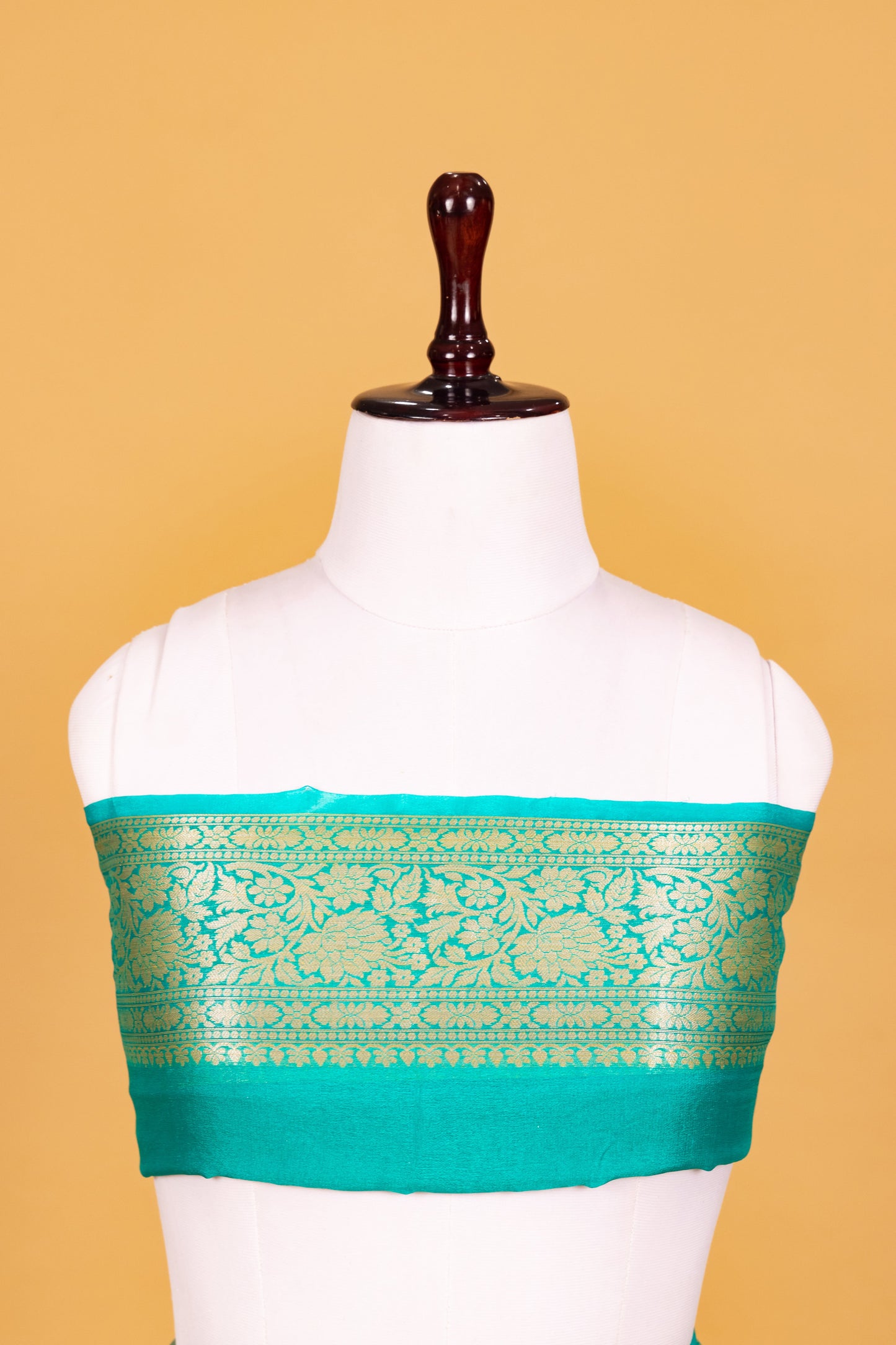 Teal Chiffon Pure Silk Cutwork Saree