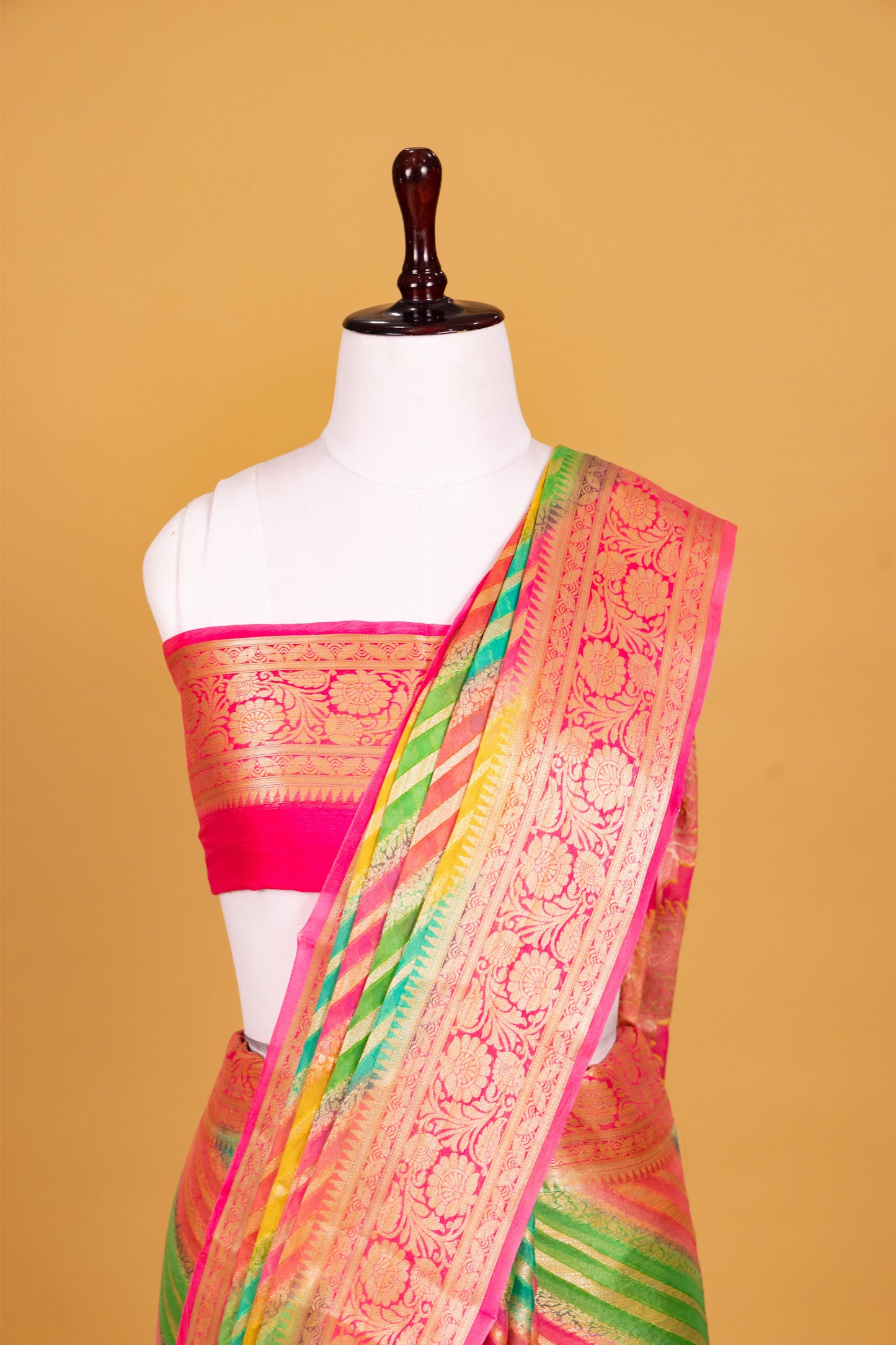 Pink Chiffon Pure Silk Cutwork Saree