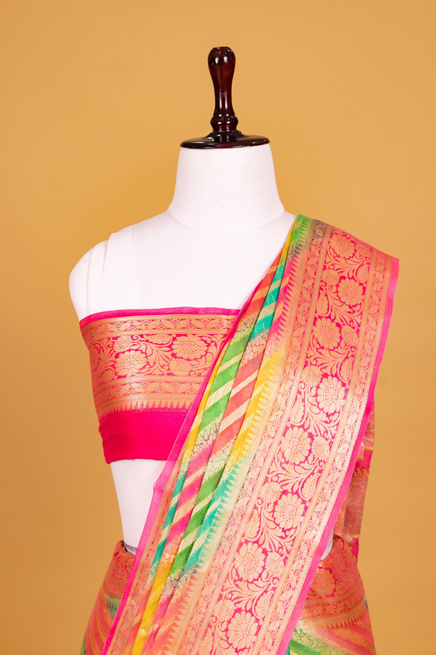 Pink Chiffon Pure Silk Cutwork Saree