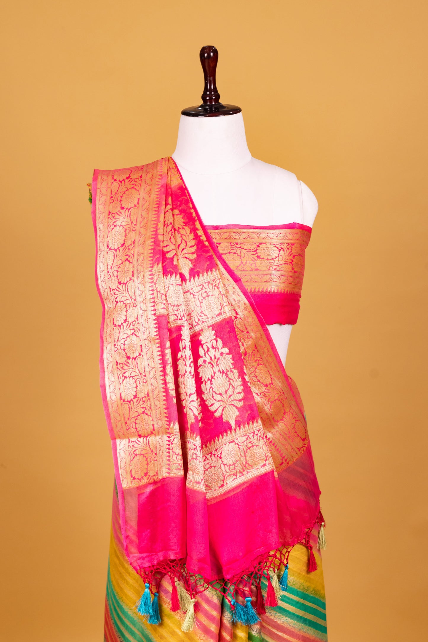 Pink Chiffon Pure Silk Cutwork Saree