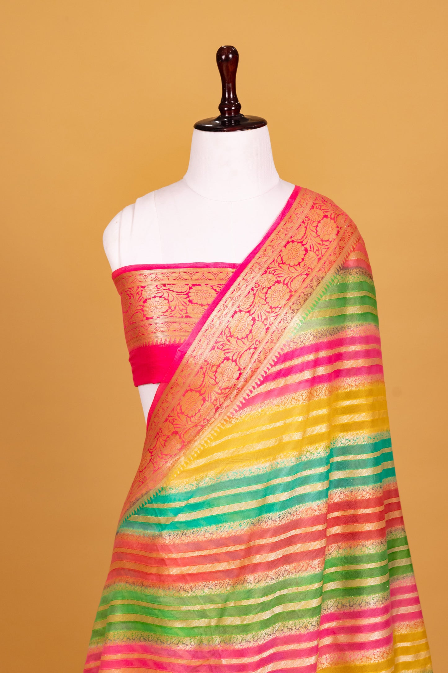 Pink Chiffon Pure Silk Cutwork Saree