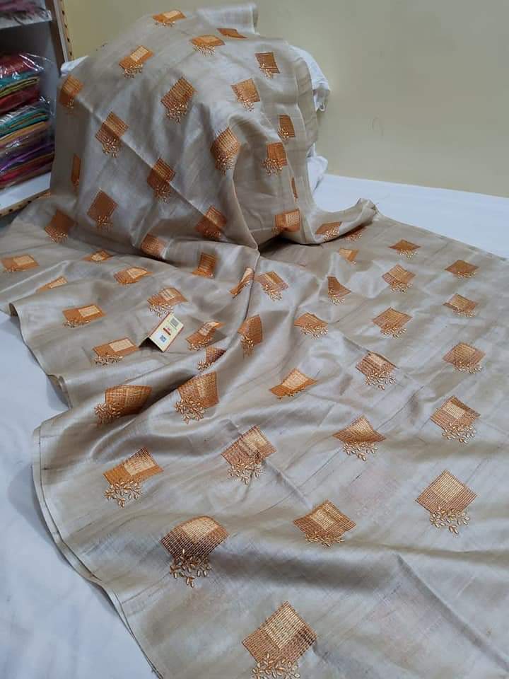 Pure Munga Silk Embroidered Saree Collection By Rank Every Retire