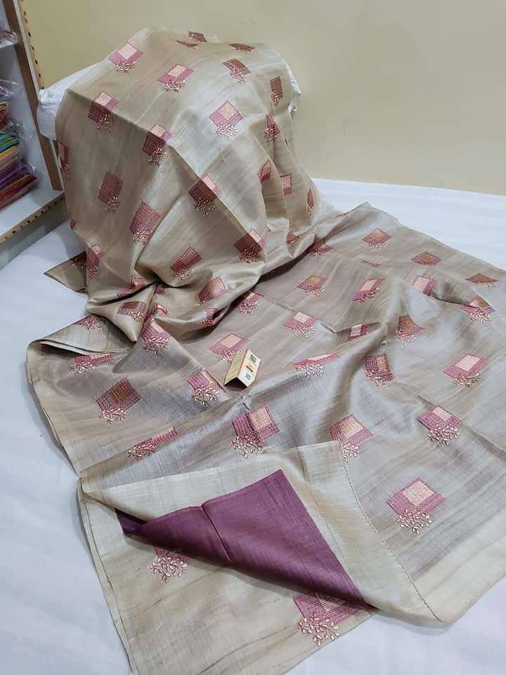 Pure Munga Silk Embroidered Saree Collection By Rank Every Retire