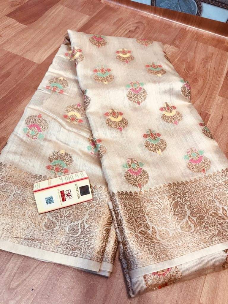 Pure Tussar Munga Silk Woven Saree By Rank Every Retires