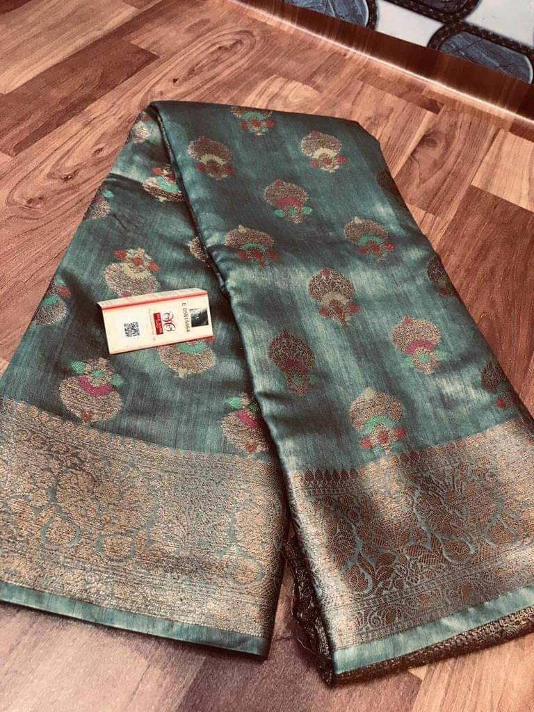 Pure Tussar Munga Silk Woven Saree By Rank Every Retires