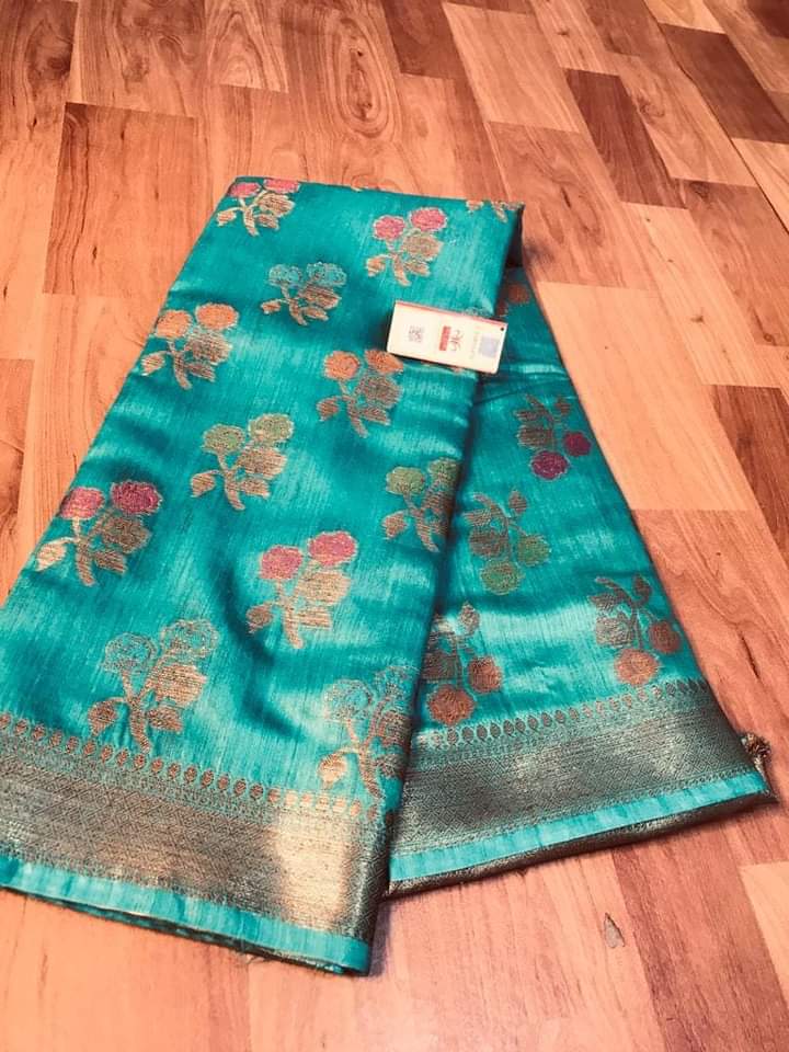 Pure Tussar Munga Silk Woven Saree By Rank Every Retires