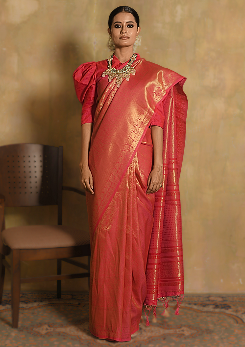 Banarasi Silk Saree with Zari Accents