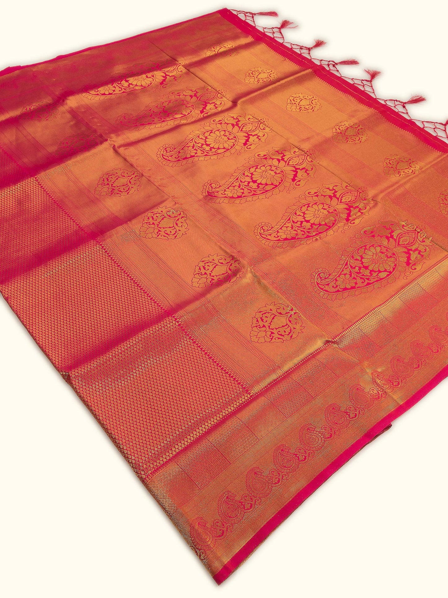 Pink Banarasi Zari Butti Saree