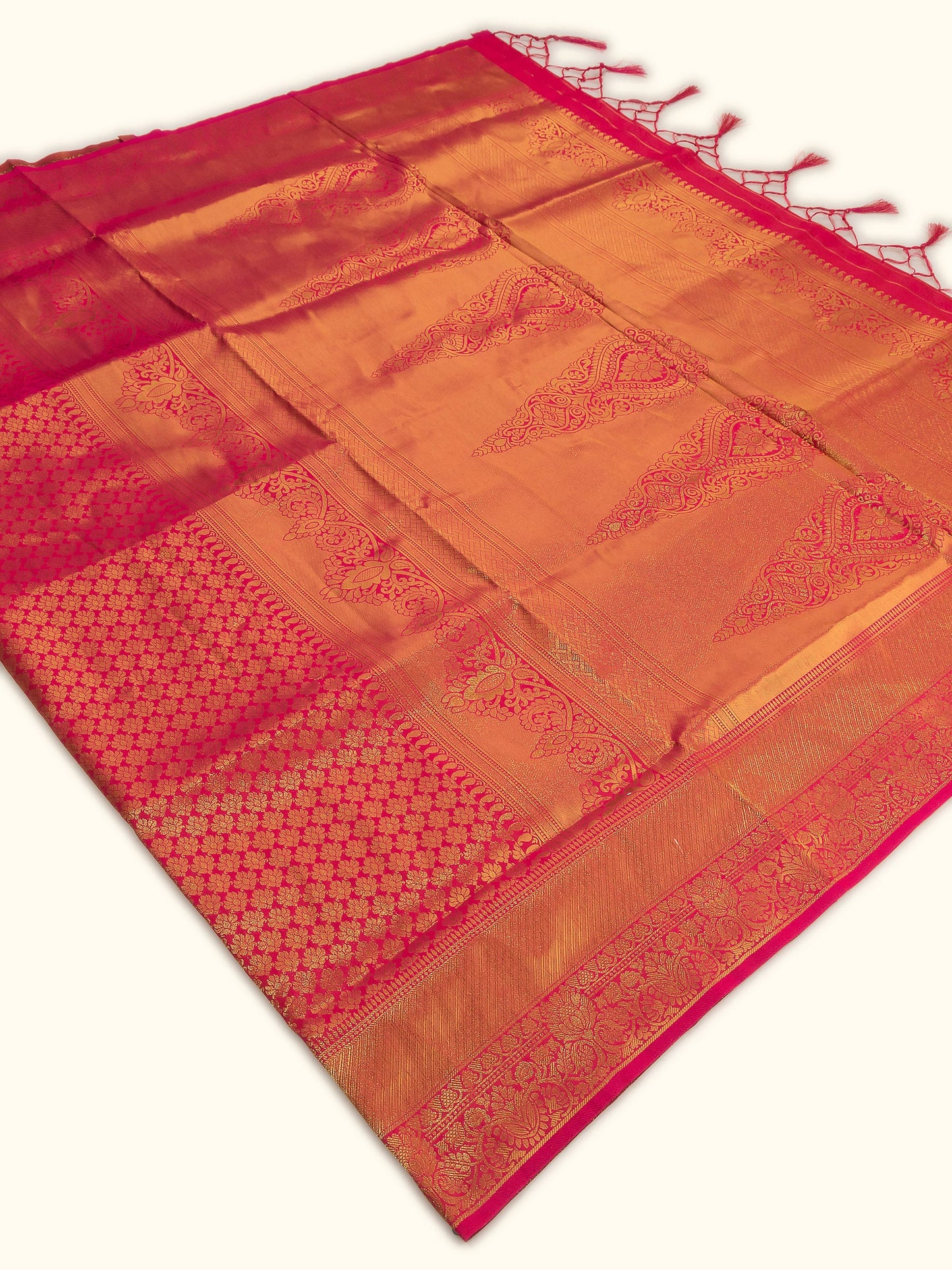 Rose Radiance Pink Butti Work Saree