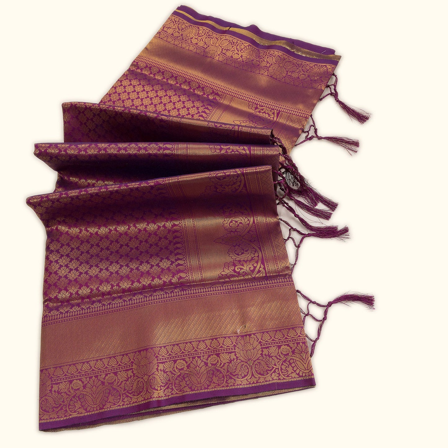 Violet Charm Banarasi Butti Saree