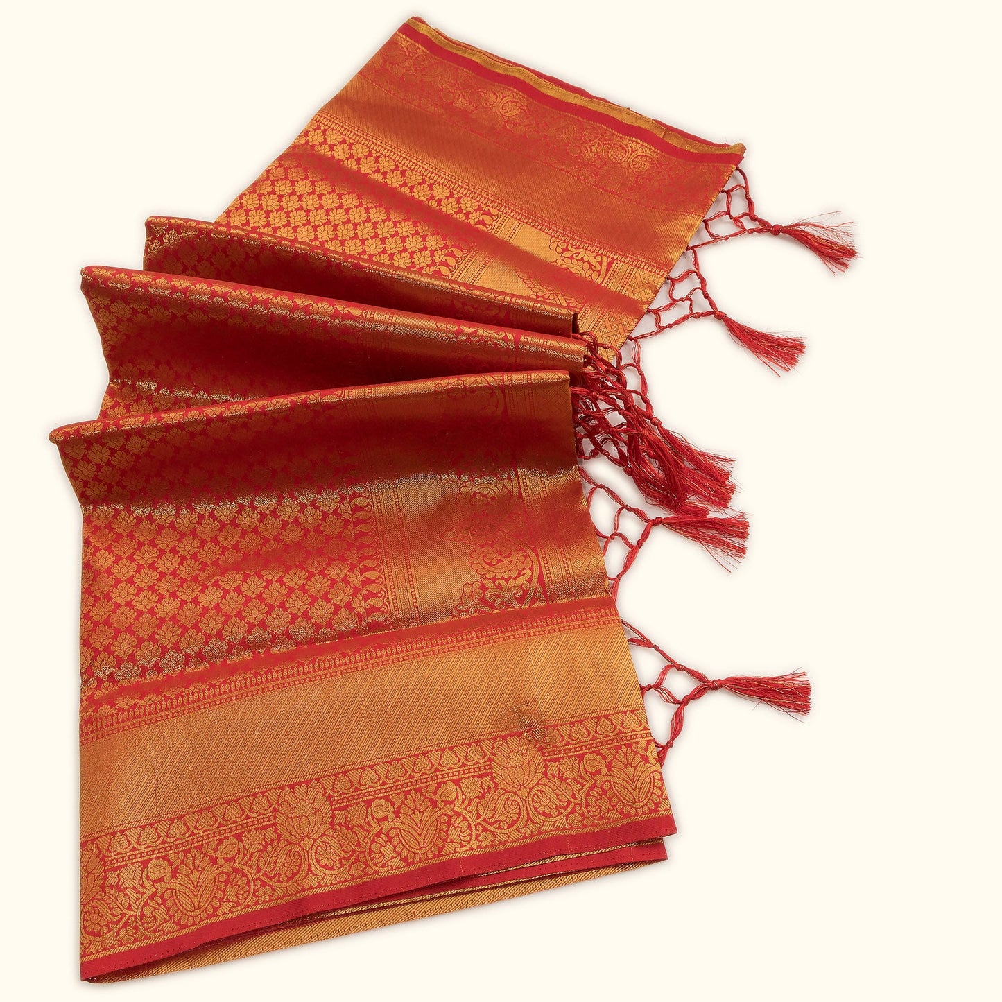 Traditional Red Banarasi Silk Saree