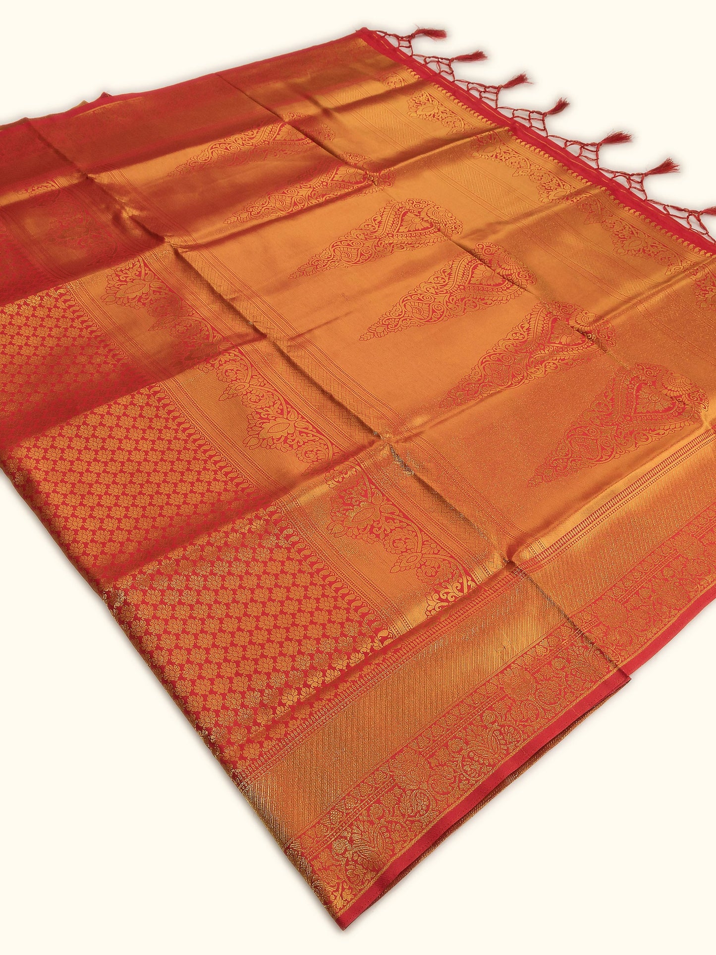 Traditional Red Banarasi Silk Saree