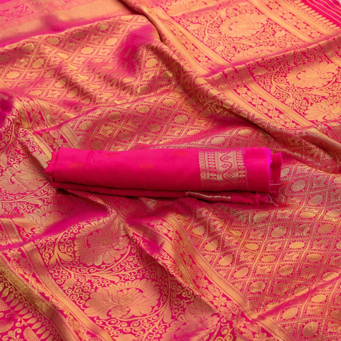 Chandni Pink Banarasi Saree