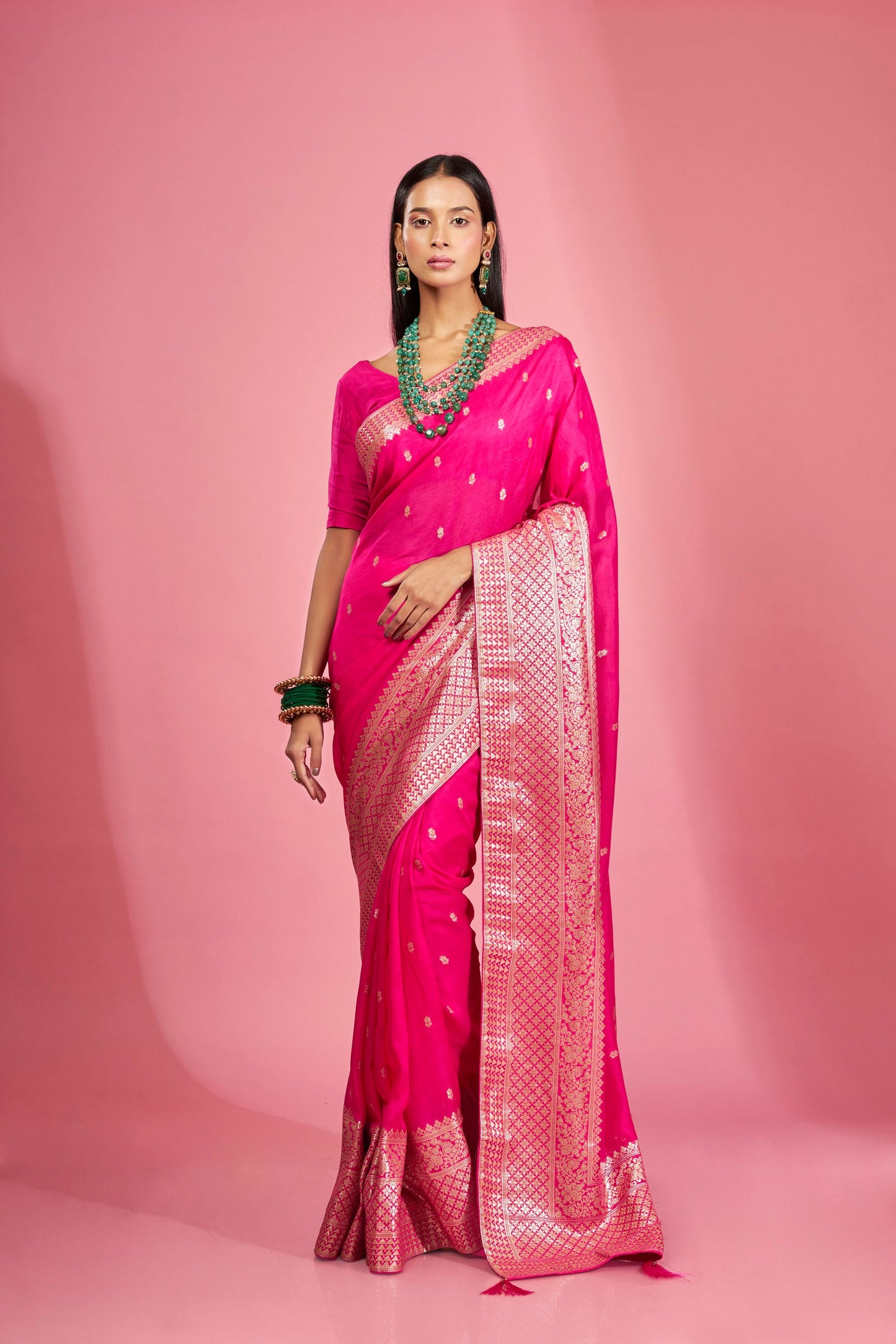 Regal Weave Shimmer Organza Saree