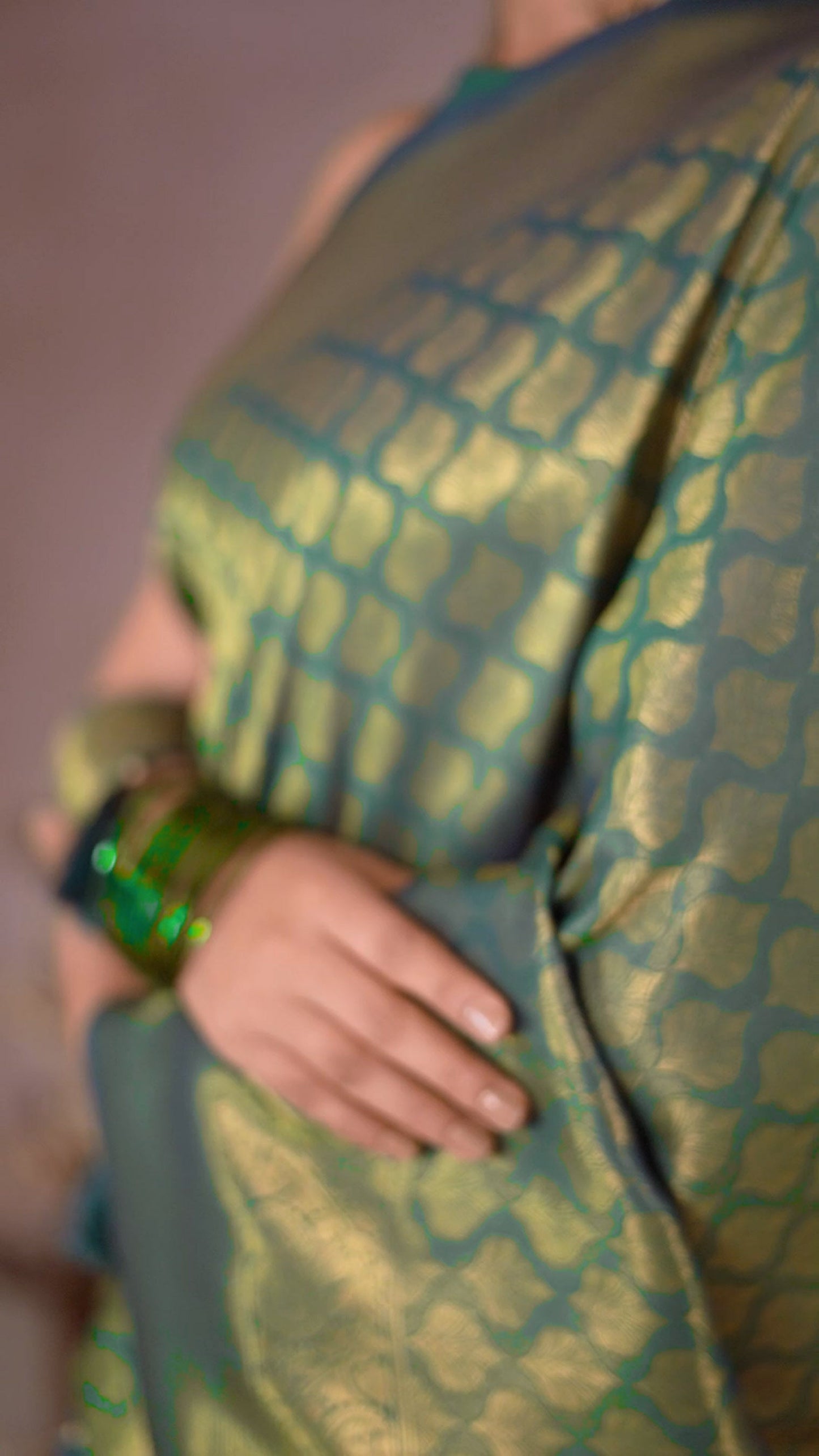 Green Radiance Zari Woven Kanjivaram Saree