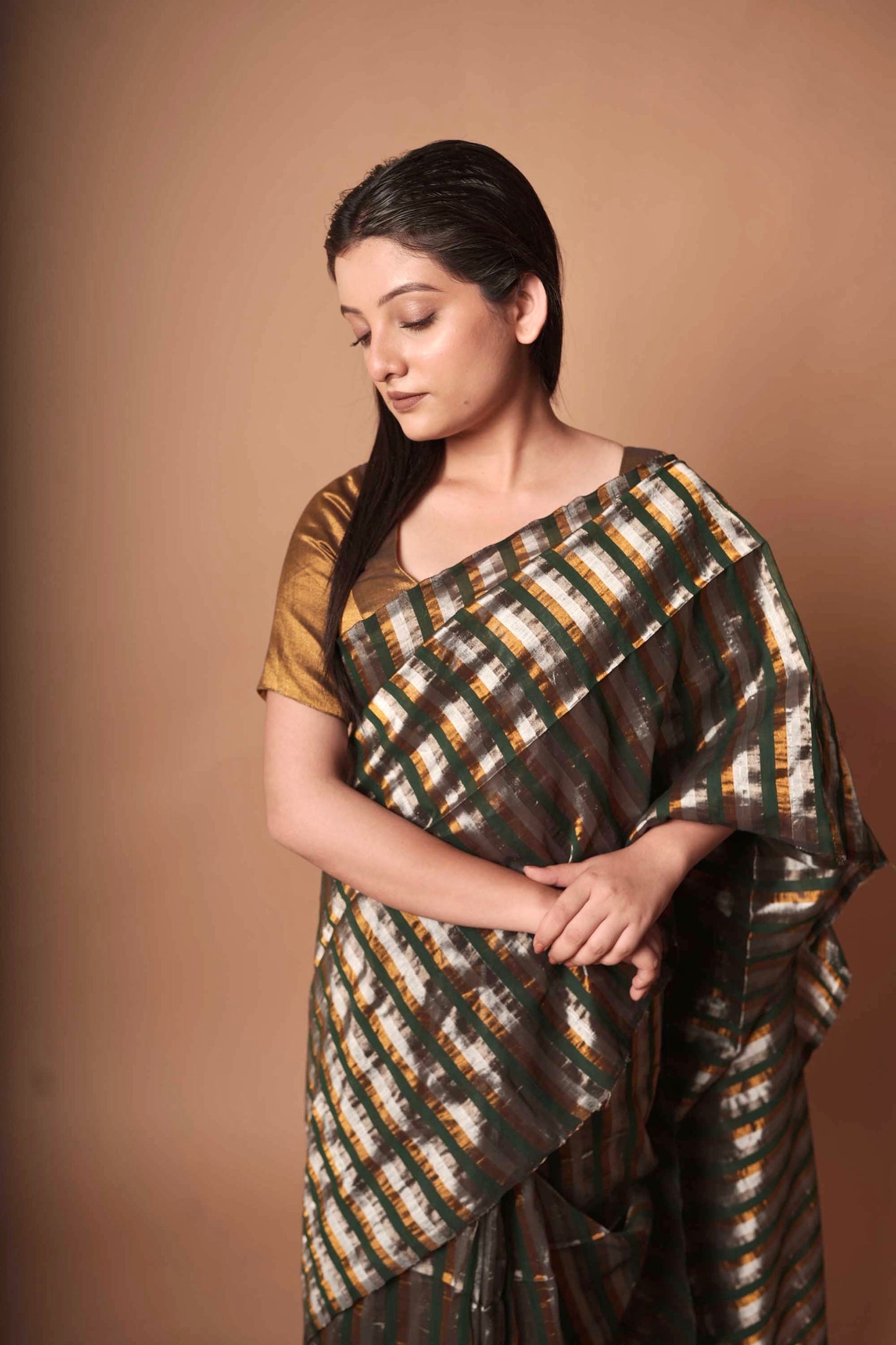 Rekha | Multicolour Handloom Cotton Saree