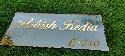 Customizable Resin Art Name Plates - Translucent, 18*9