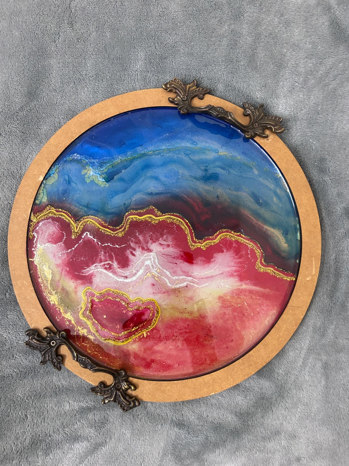 Vibrant Resin Art Trays Collection By Rank Never Retire