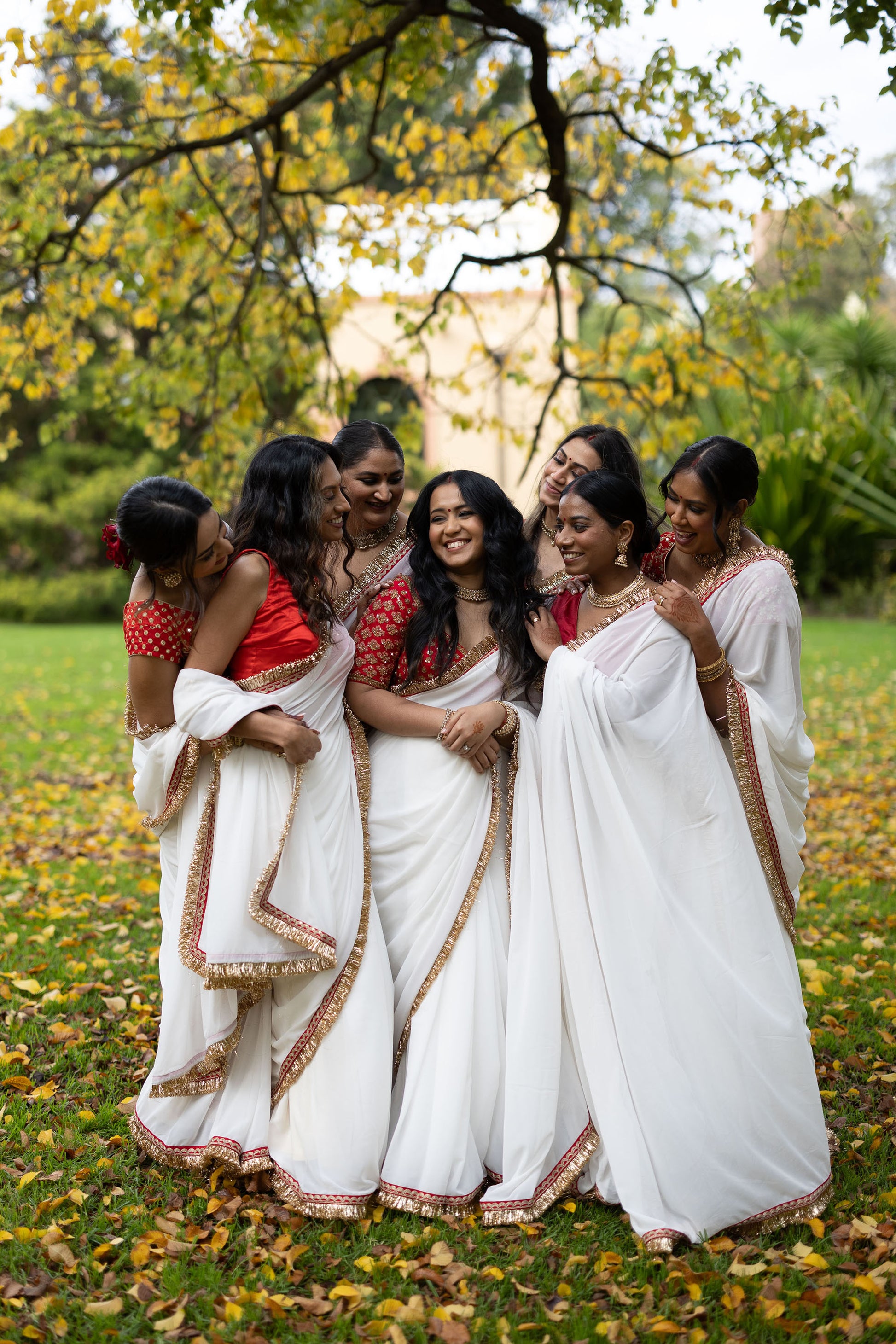 Ivory Bridesmaid Saree