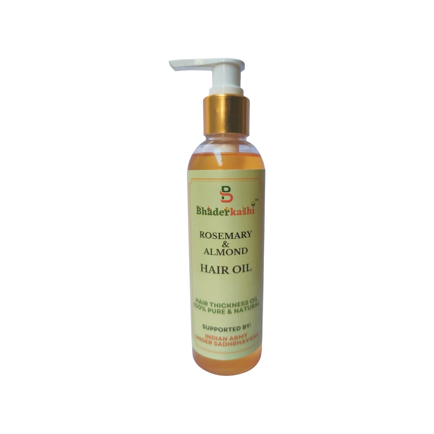 Organic Rosemary and Almond Hair Oil - 200 ml