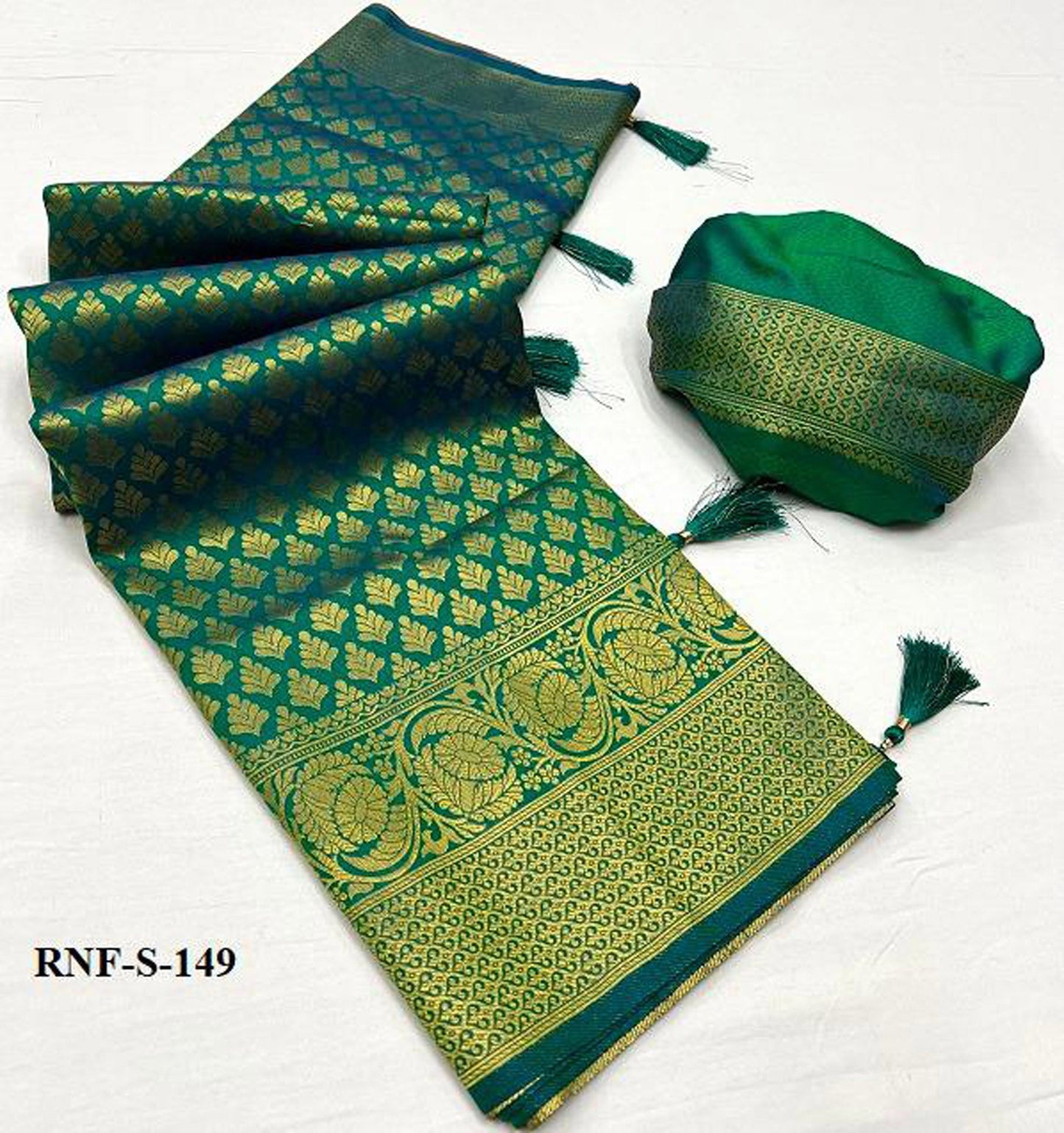 Heritage Green Kanjivaram Silk Saree