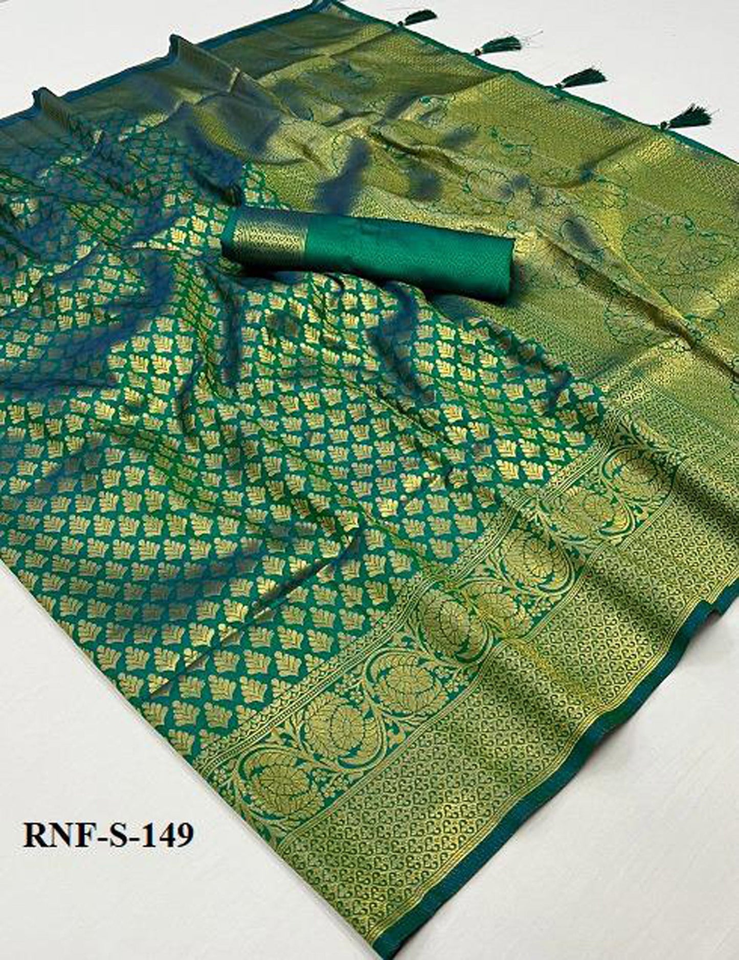 Heritage Green Kanjivaram Silk Saree