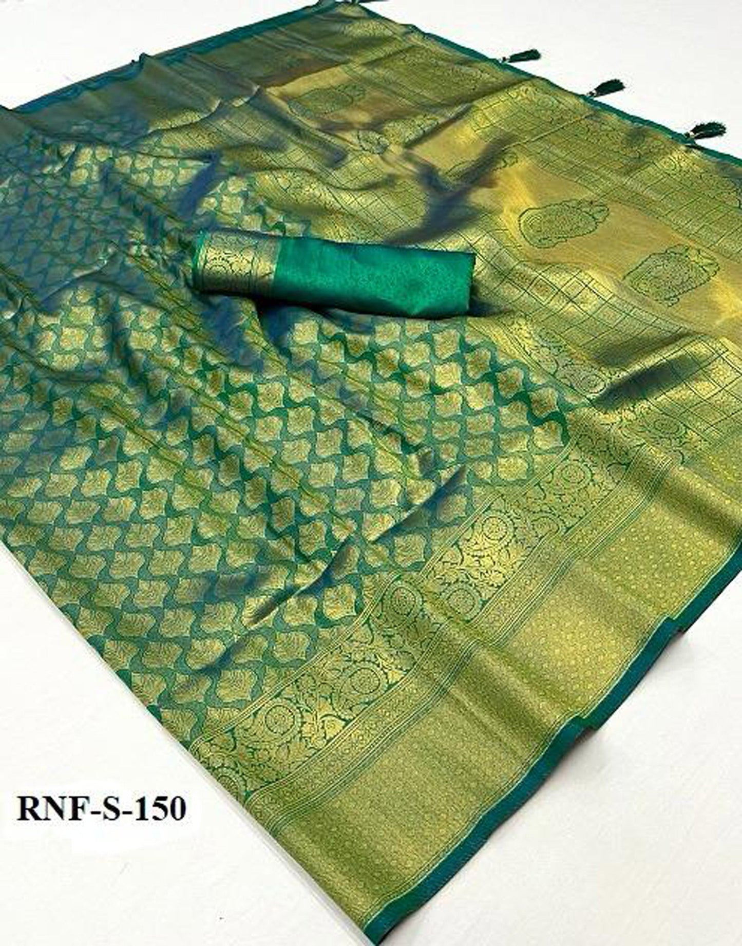 Green Radiance Zari Woven Kanjivaram Saree