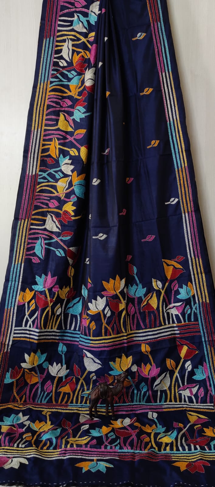 Kantha on bangalore Silk