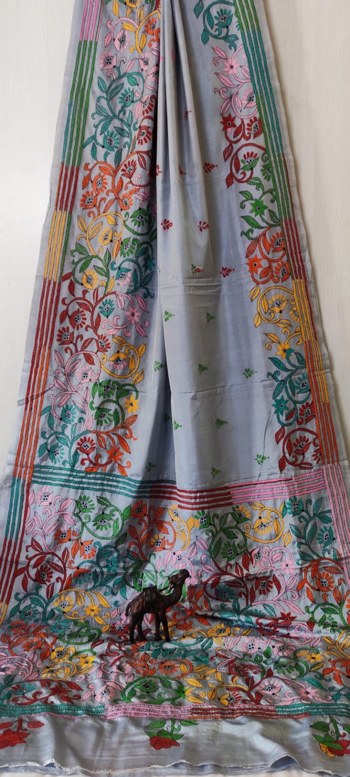 Kantha on bangalore Silk