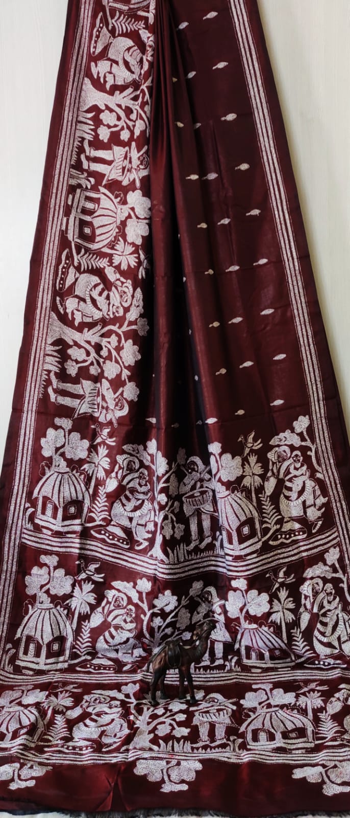 Kantha on bangalore Silk