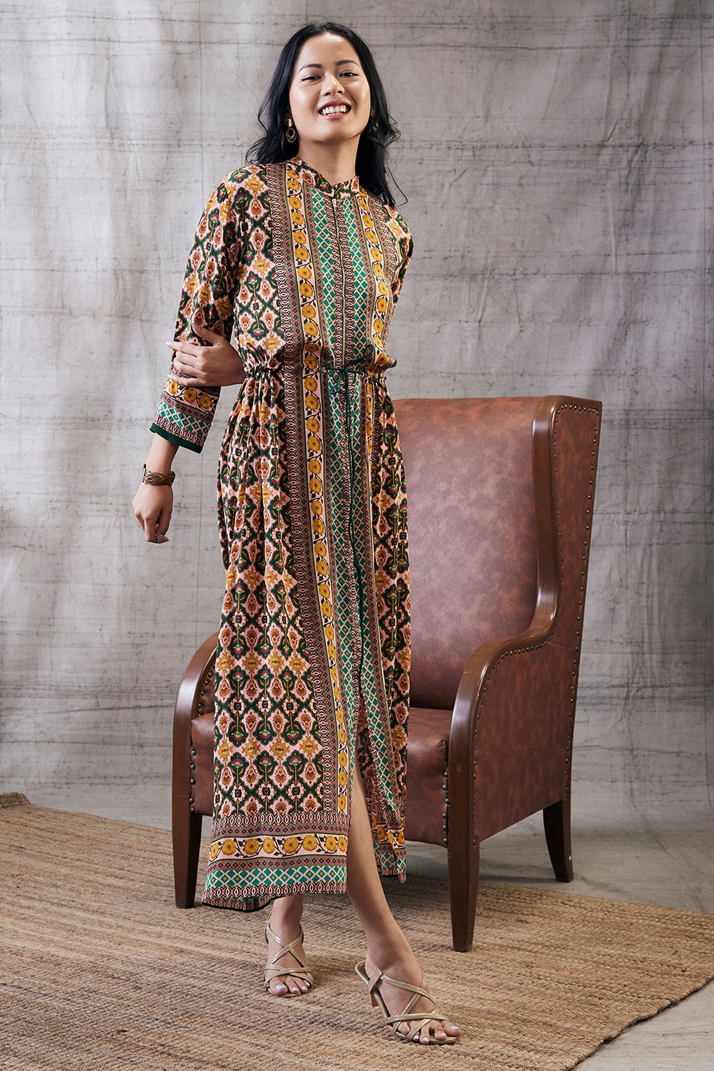 Taahira Printed Long Dress