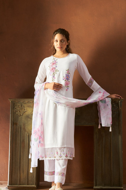 Moonlit Grace Silk Kurta Set