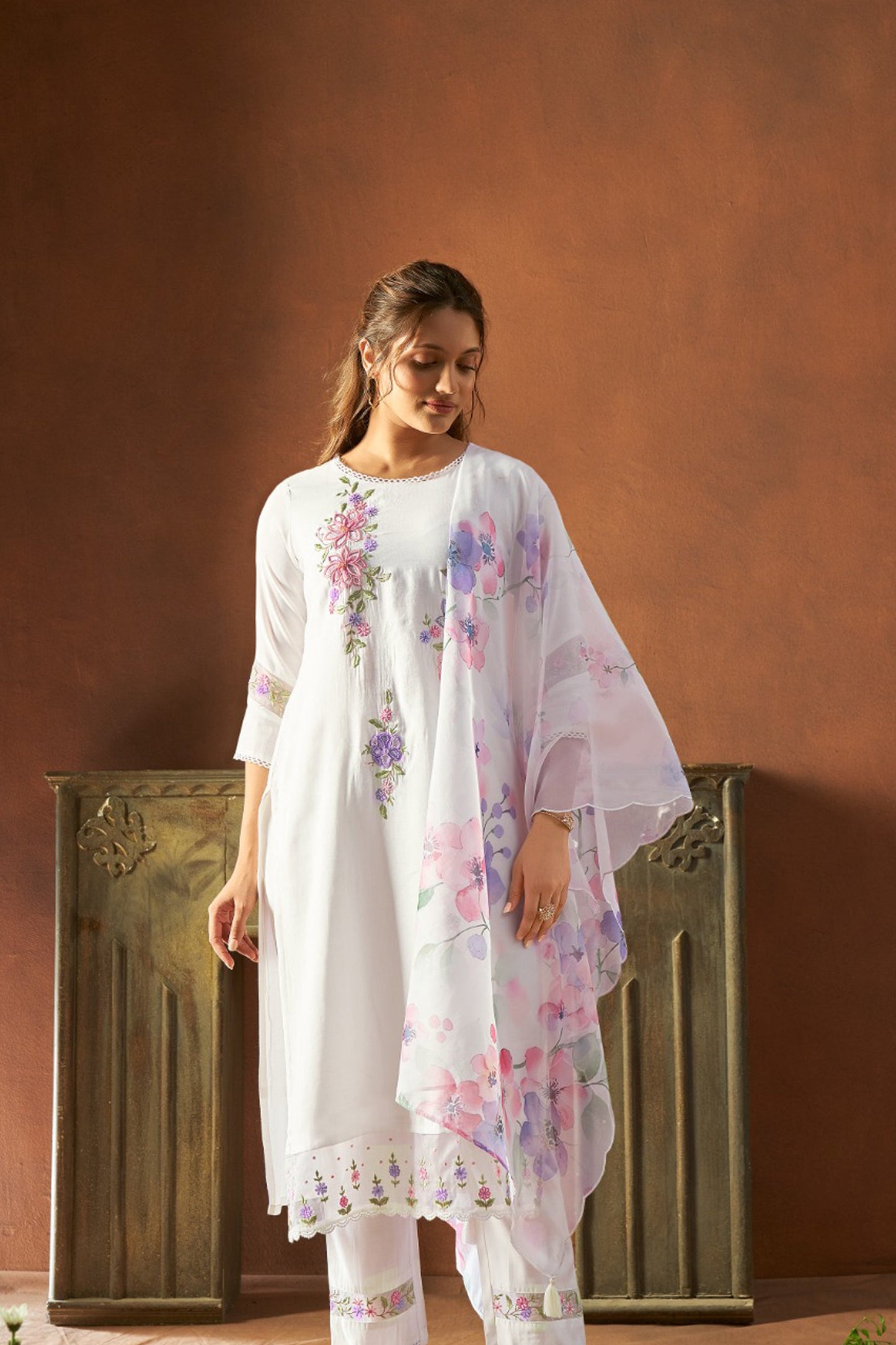 Moonlit Grace Silk Kurta Set