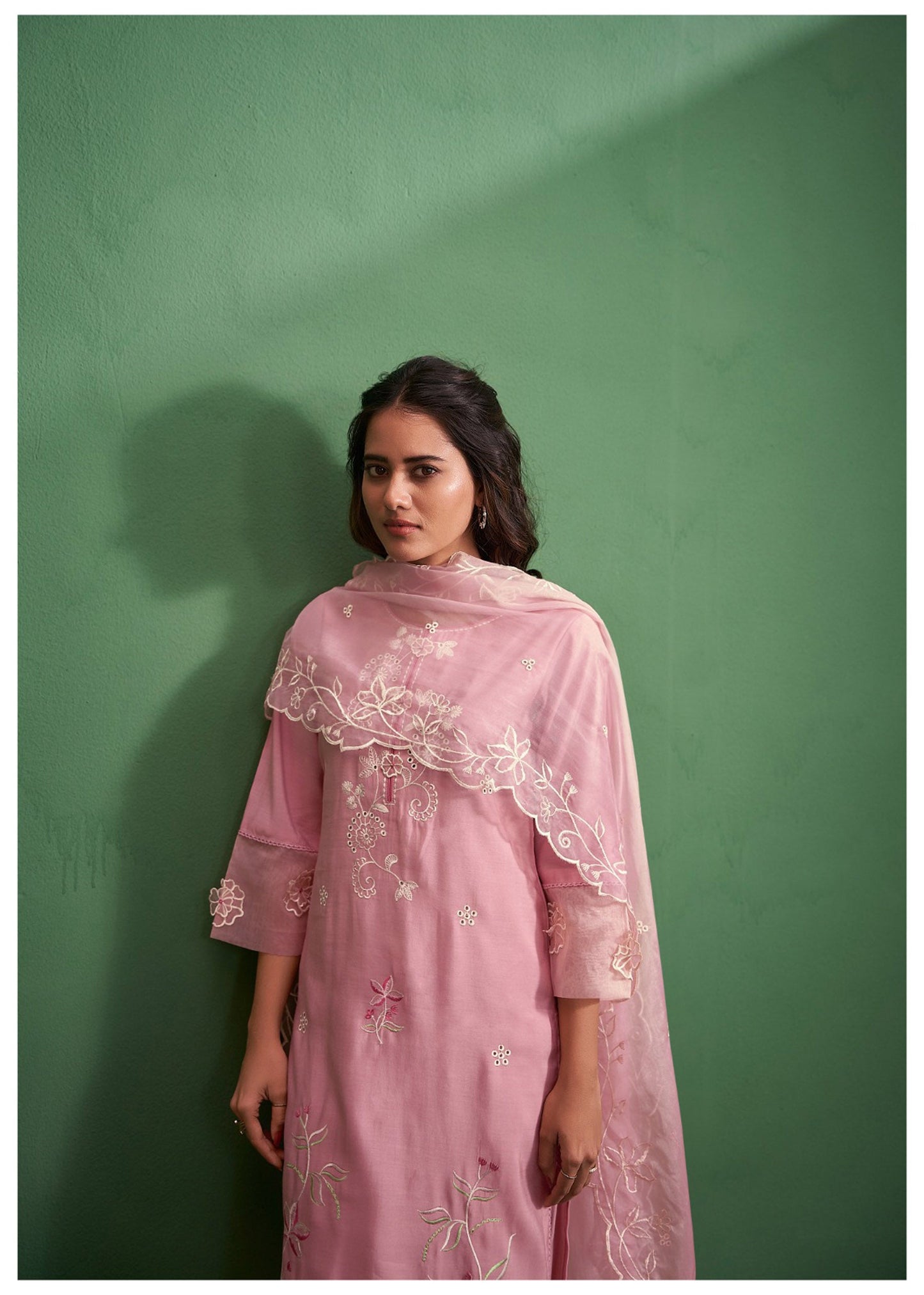 Soft Pink Elegance Cotton Silk Kurta Set