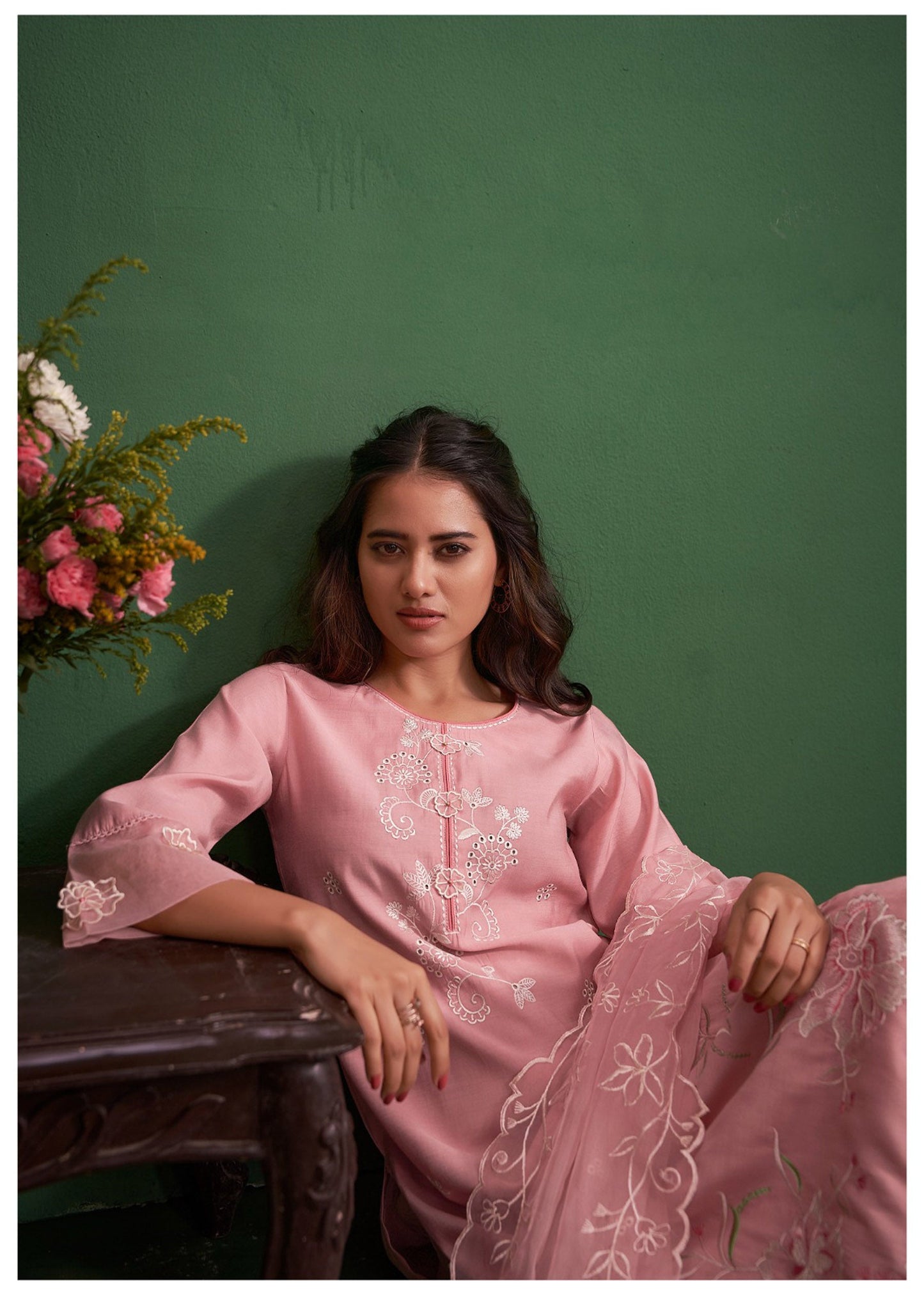 Soft Pink Elegance Cotton Silk Kurta Set