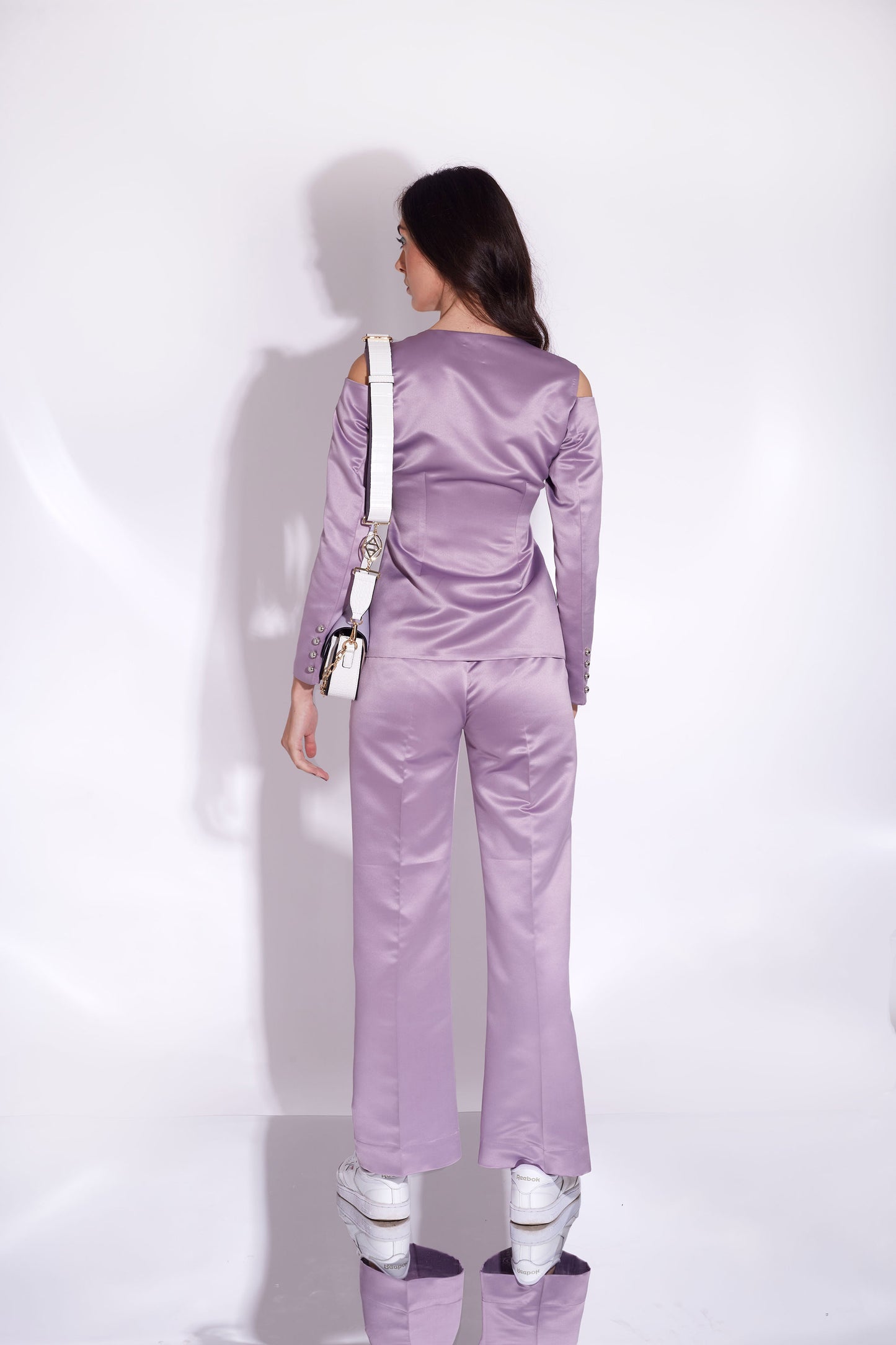 MUSE PANTSUIT  Violet and Grey pant shirt