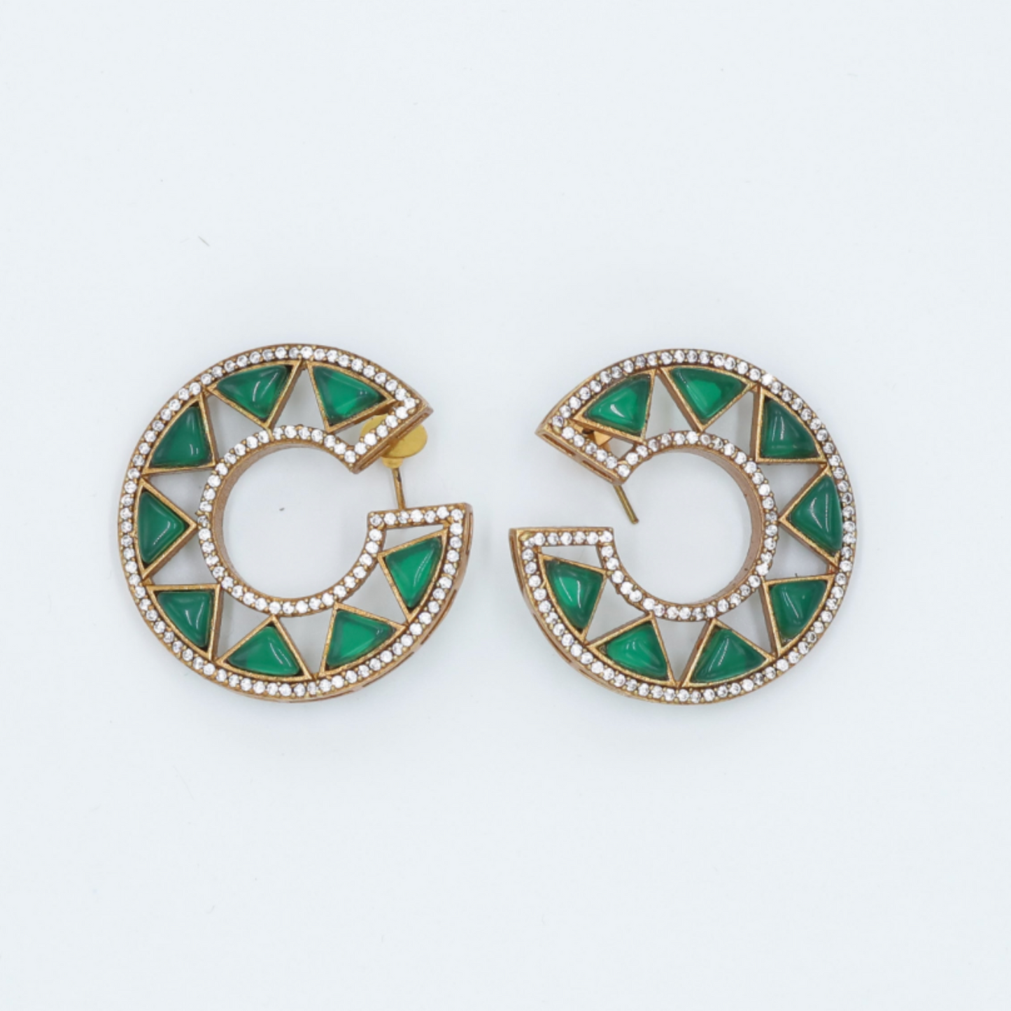 Zevar Club Statement Stud Earrings