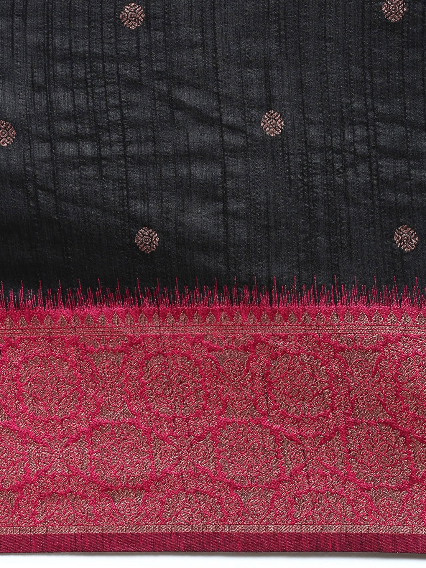 Black Vaisali Zari Woven Banarasi Silk saree