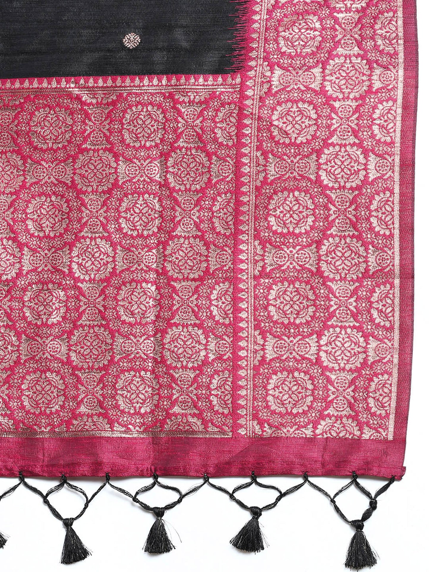 Black Vaisali Zari Woven Banarasi Silk saree