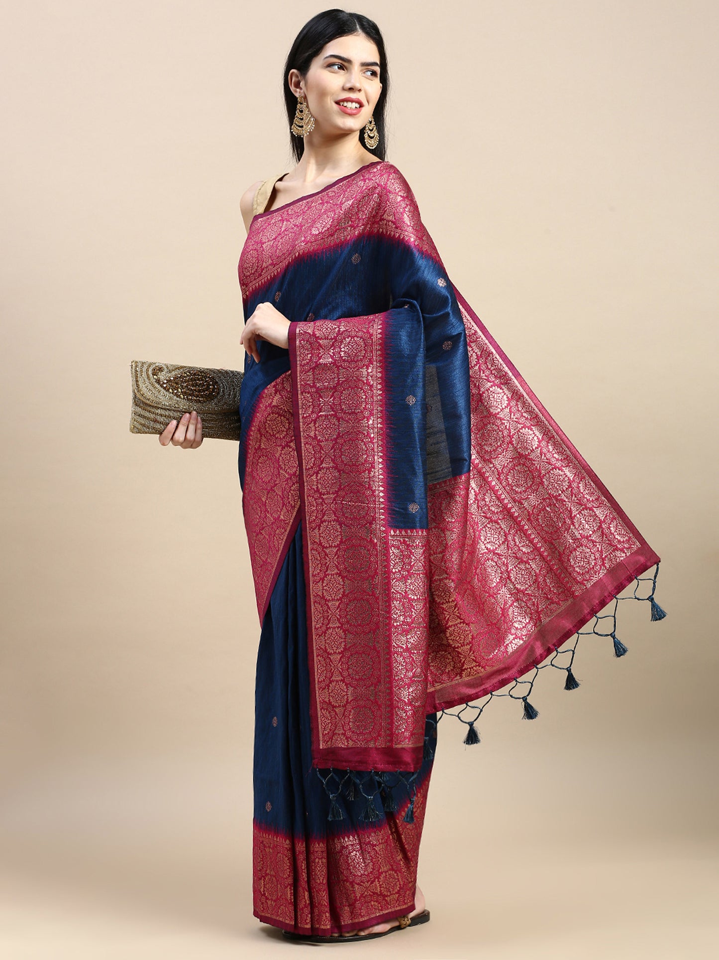 Blue Vaisali Zari Woven Banarasi Silk saree