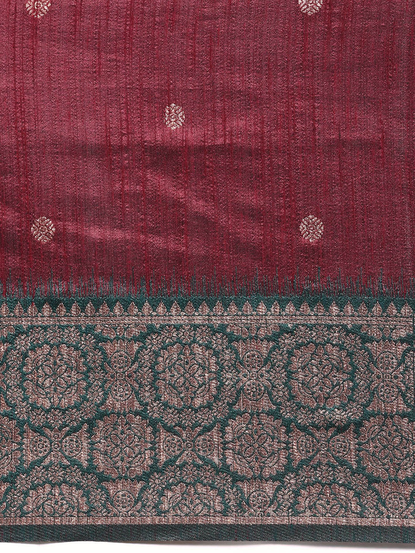 Maroon Vaisali Zari Woven Banarasi Silk saree