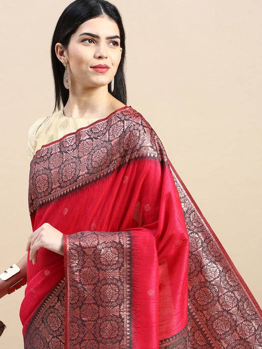 Pink Vaisali Zari Woven Banarasi Silk saree