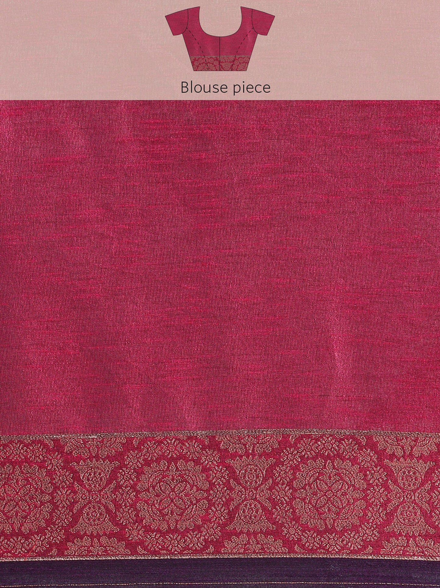 Wine Vaisali Zari Woven Banarasi Silk saree