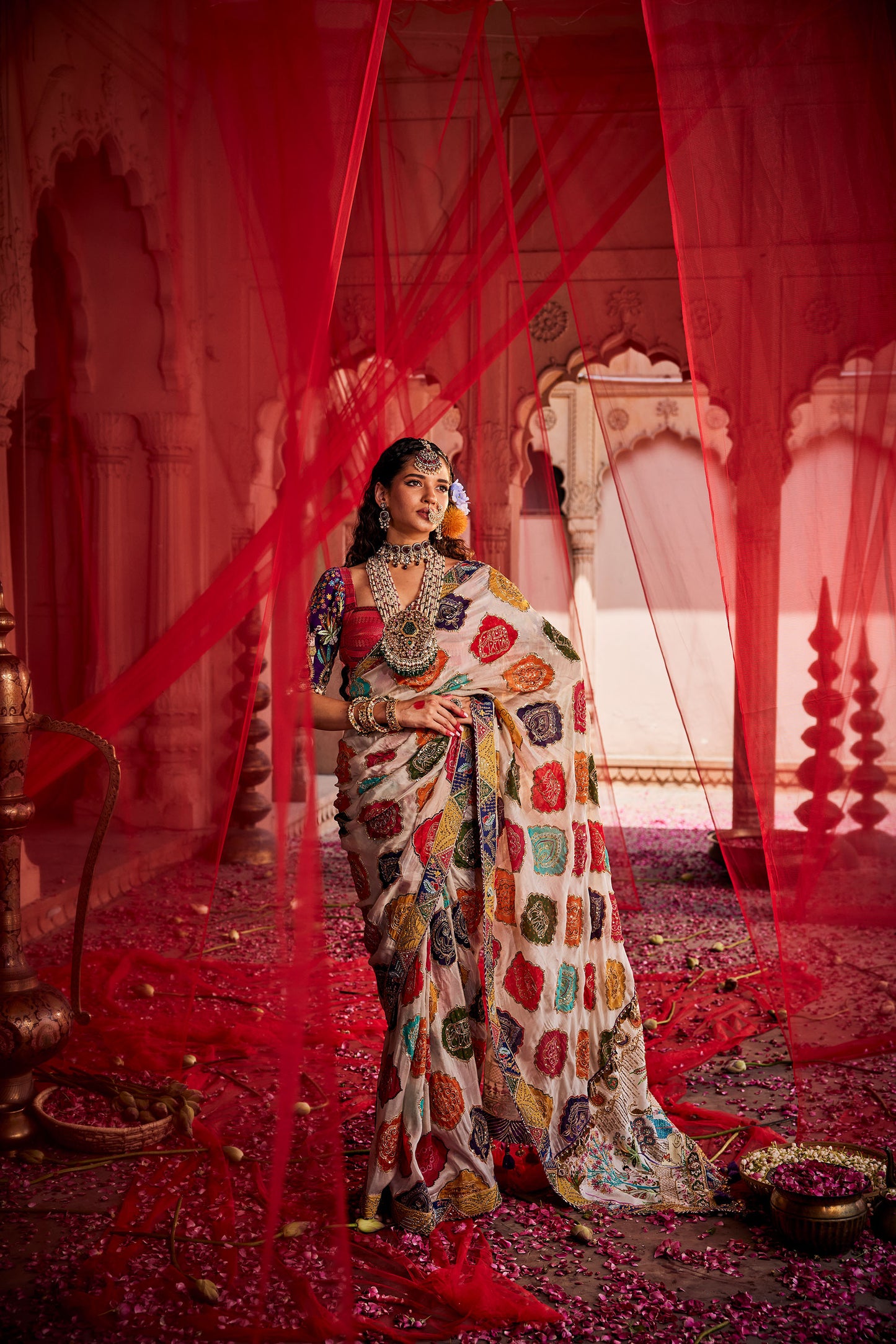 Roop Multi-color Gharchola Saree