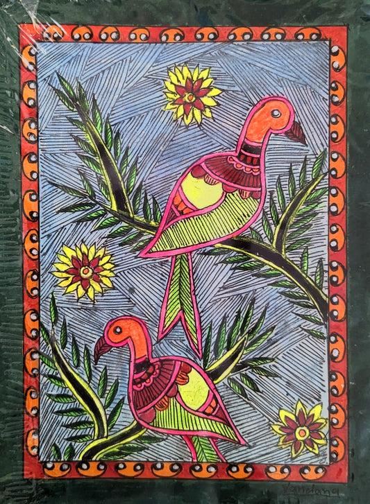 Vibrant Acrylic Madhubani Artwork - 5