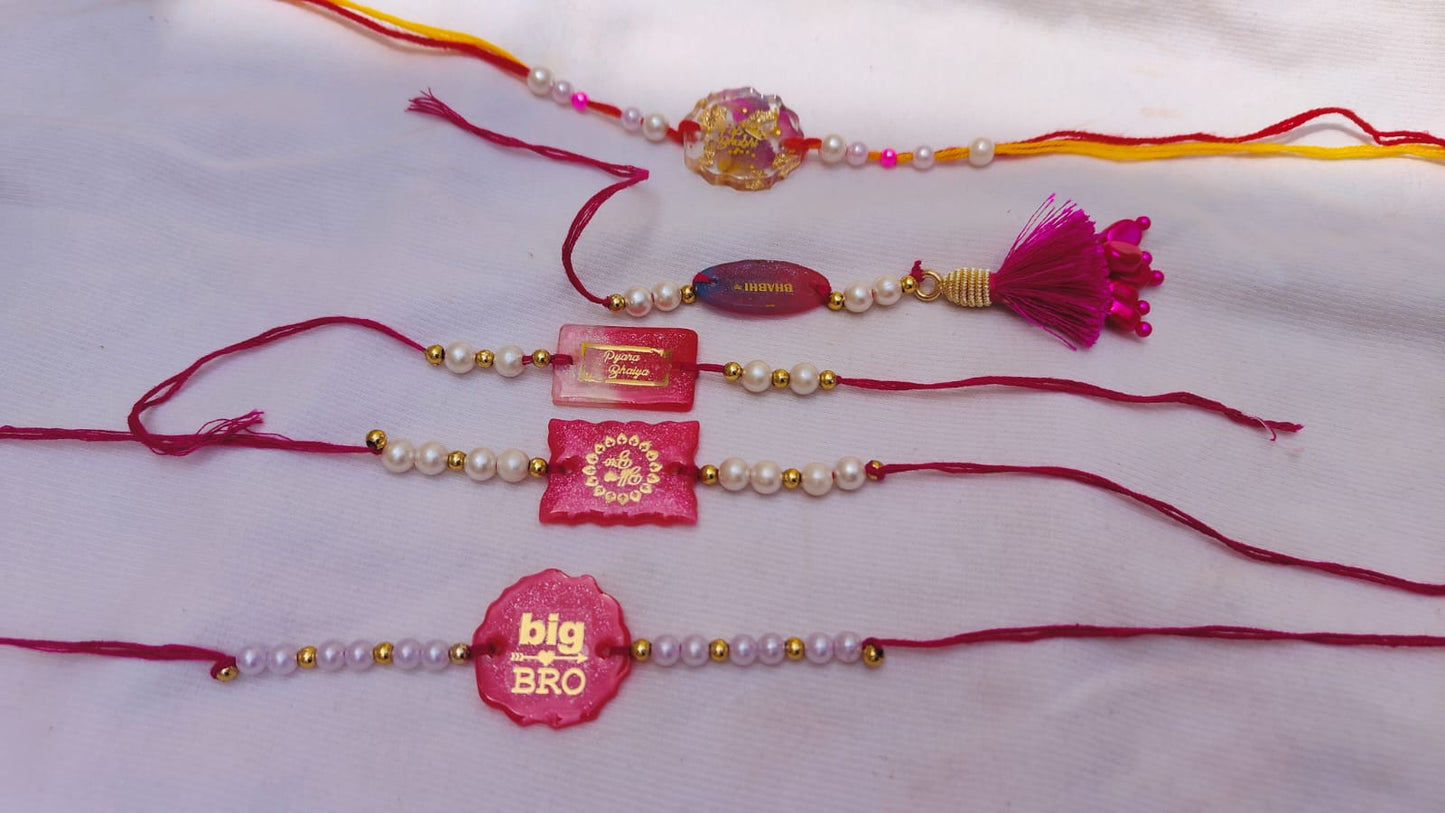 Resin Art Rakhis for Brother by RNR