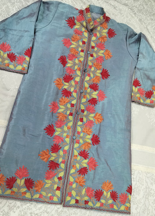 Kashmiri Embroidered SIlk Jackets