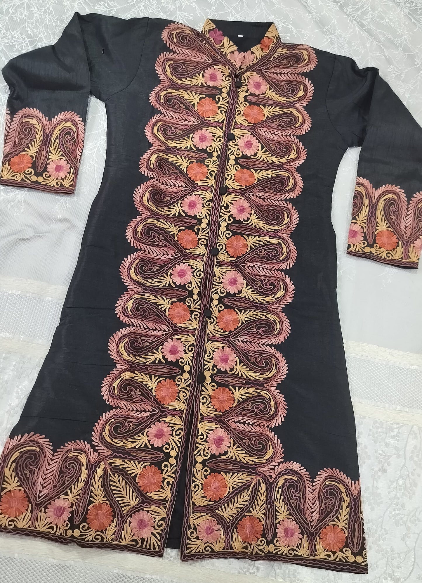 Kashmiri Embroidered SIlk Jackets