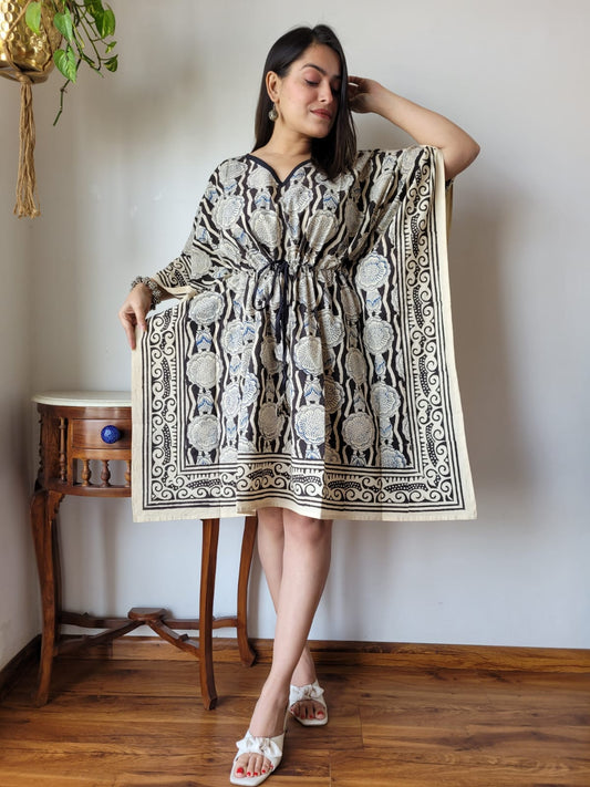 Shibori and Bagru Print Kaftans